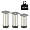 Randaco 8-Pack Stainless Steel Furniture Legs, 80 mm, Adjustable by 15 mm view 3