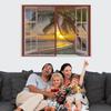 AXFZZRS Magnetic Fly Screen Window Curtain, Brown, 180 x 260 cm view 2