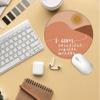 Udinaz I Am Beautiful Capable Worthy Boho Peach Mountain Sunset Round Non-Slip Rubber Mouse Pad, 20 x 20 cm view 2
