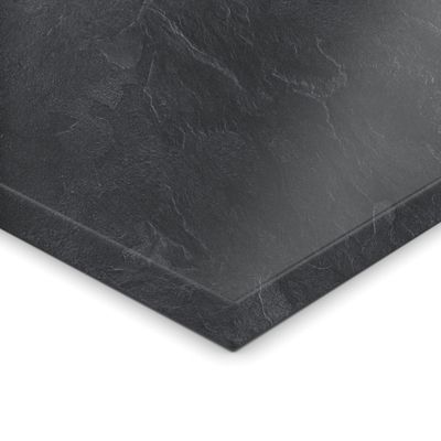 AUPROTEC Decorative Panel 19 mm Slate 60 x 90 cm with ABS Edge, Easy-Care & Durable