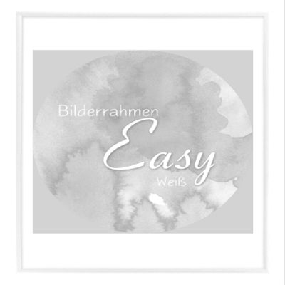 BIRAPA Easy Plastic Picture Frame 75 x 98.5 cm, White, with Clear Plastic Glazing