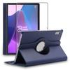 ebestStar Case for Lenovo Tab P11 Gen 2, Rotating PU Leather Cover, Dark Blue + Tempered Glass Screen Protector view 1