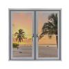 Magnetic Window Screen Curtain, Gray, 210 x 190 cm view 1