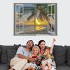 Magnetic Window Screen Curtain, Gray, 210 x 190 cm view 2