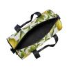 Citrus Fruits Lemon Floral Sports Gym Duffel Bag, Multicolor, L view 3