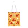 Raining Cats & Dogs Canvas Tote Bag for Women, Reusable Shopping Bag, Beer and Crab Pattern, One Size view 1