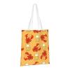 Raining Cats & Dogs Canvas Tote Bag for Women, Reusable Shopping Bag, Beer and Crab Pattern, One Size view 2
