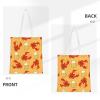 Raining Cats & Dogs Canvas Tote Bag for Women, Reusable Shopping Bag, Beer and Crab Pattern, One Size view 3