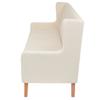 Makastle 2-Piece Sofa Set, 2-Seater and 3-Seater, Cream White view 4