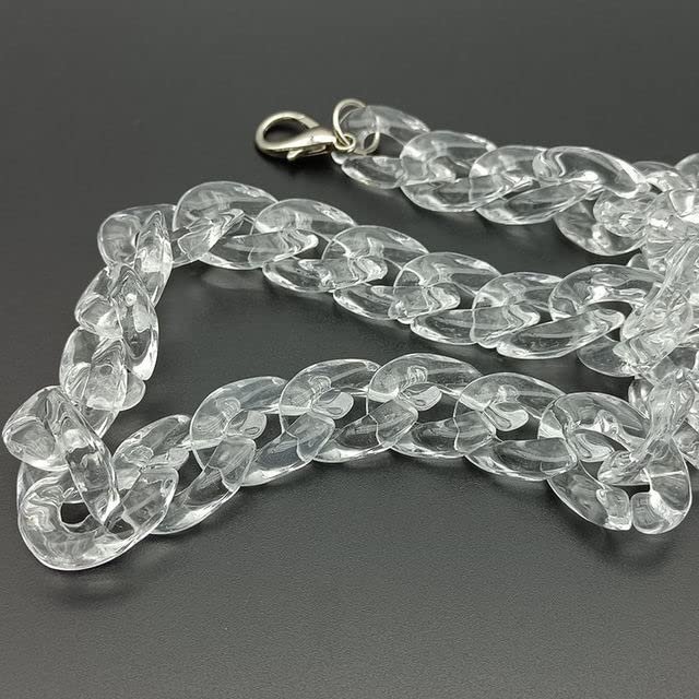 NATOU Acrylic Bag Chain, Detachable Colorful Resin Purse Strap