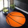 Chickwin Round Basketball Rug, Non-Slip, Soft Flannel, 80 cm Diameter view 1