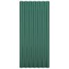 Tidyard 12 Green Powder-Coated Steel Roof Panels, 80 x 36 cm view 3
