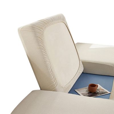 Stretch Sofa Seat Cushion Cover, L-Shaped, Velvet