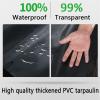 REOTEL Transparent Waterproof PVC Tarp, 400 g/m², 0.35 mm Thick, 2.4 x 2.4 m / 8 x 8 ft view 3