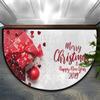 SEEKJOYS Merry Christmas Half-Moon Doormat with Non-Slip Rubber Backing view 1