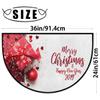 SEEKJOYS Merry Christmas Half-Moon Doormat with Non-Slip Rubber Backing view 2