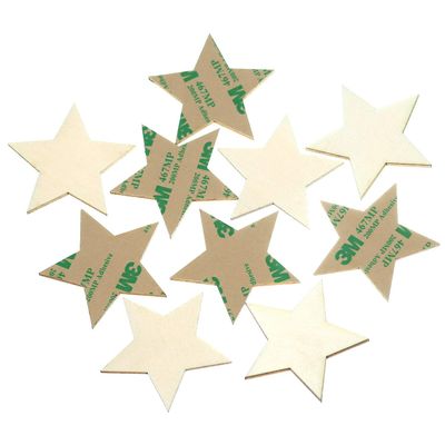 Self-Adhesive Wooden Stars, 3–50 cm, for Wall Decor and Crafts