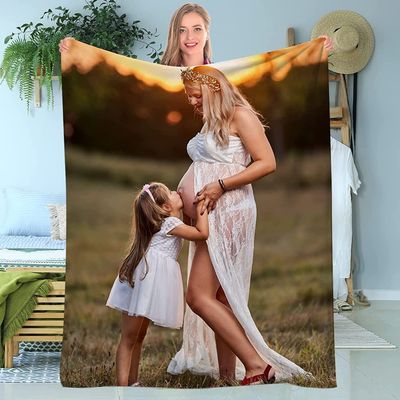 krui Personalized Photo Collage Throw Blanket for Adults and Children (A,39 x 47 inches, 80 x 120 cm)