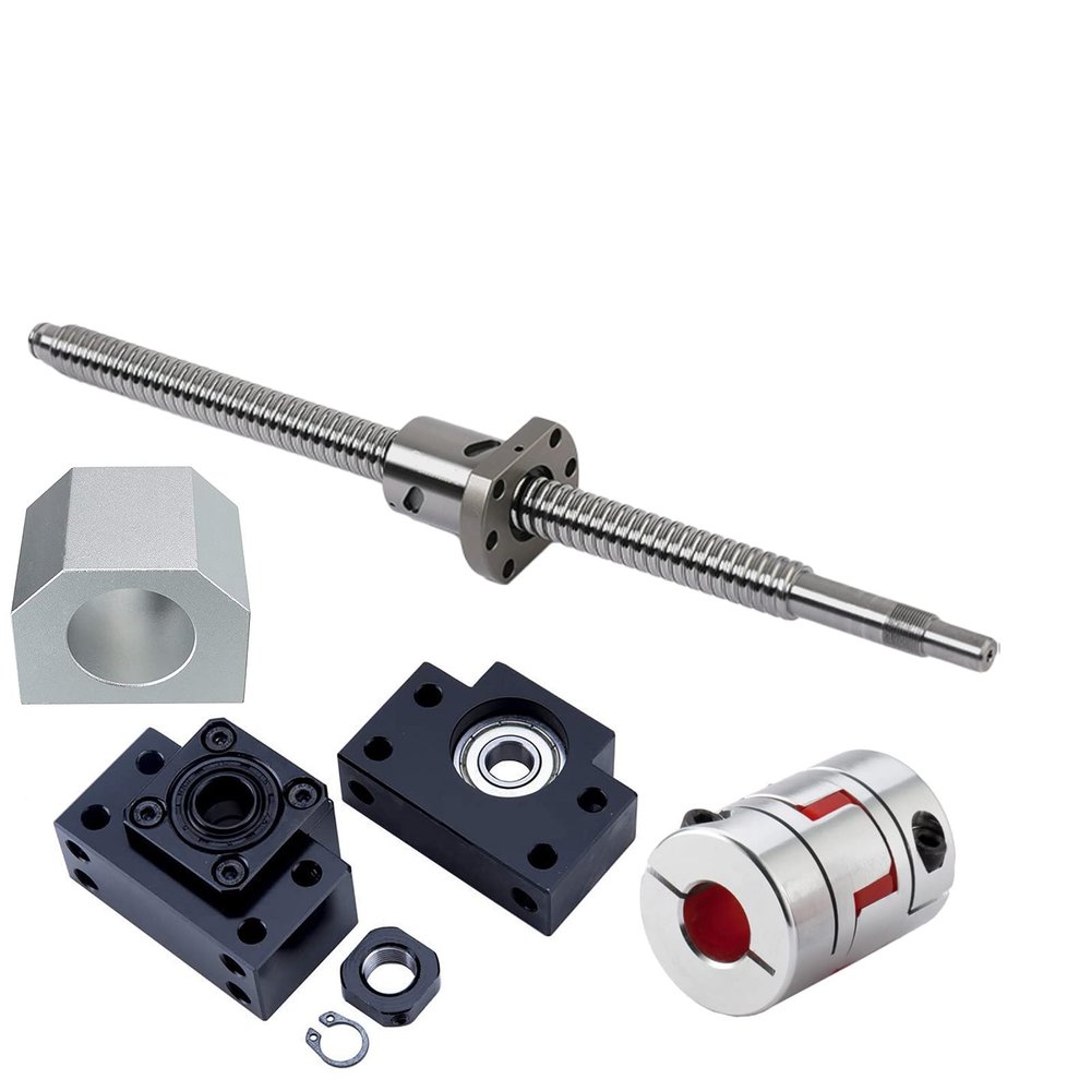 Coavoo SFU2510 600 mm C7 Ball Screw with Supports and Coupling Kit