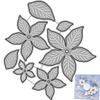 Stakee Metal Cutting Die Poinsettia Christmas Flower view 1