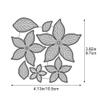 Stakee Metal Cutting Die Poinsettia Christmas Flower view 3