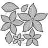 Stakee Metal Cutting Die Poinsettia Christmas Flower view 4
