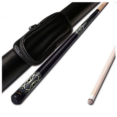 PIOKUHB 57" 1/2-Piece Pool Cue, 12.75 mm Tip, Explosive Tip, Easy Jump Cue for Adults and Children (Color A)