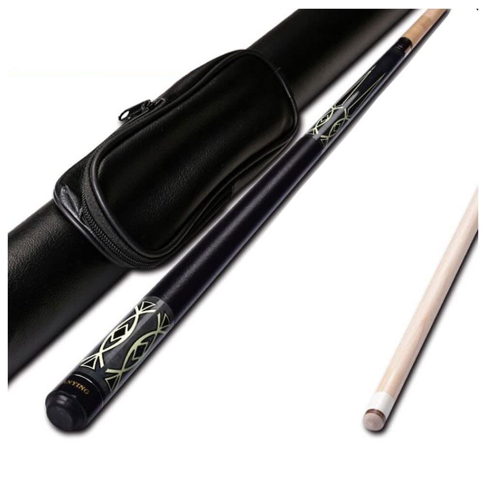 PIOKUHB 57" 1/2-Piece Pool Cue, 12.75 mm Tip, Explosive Tip, Easy Jump Cue for Adults and Children (Color A)