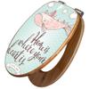 banjado Bamboo Toilet Seat with Soft-Close, 45.8 x 37.5 cm – Matter of the Heart view 1