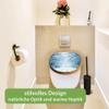 banjado Design Bamboo Toilet Seat with Soft-Close, 45.8 x 37.5 cm – Winter Walk view 3