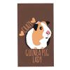 AOOEDM Crazy Guinea Pig Lady Hand Towel, 70 x 40 cm, Skin-Friendly, Absorbent Face Washcloth view 1