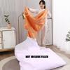DTLEO Bean Bag Chair Cover and Floor Cushion Storage Bag (Cover Only) for Gaming or Relaxing, Indoor and Outdoor Lounge, Yellow Beige, 32 x 65 x 85 cm view 3