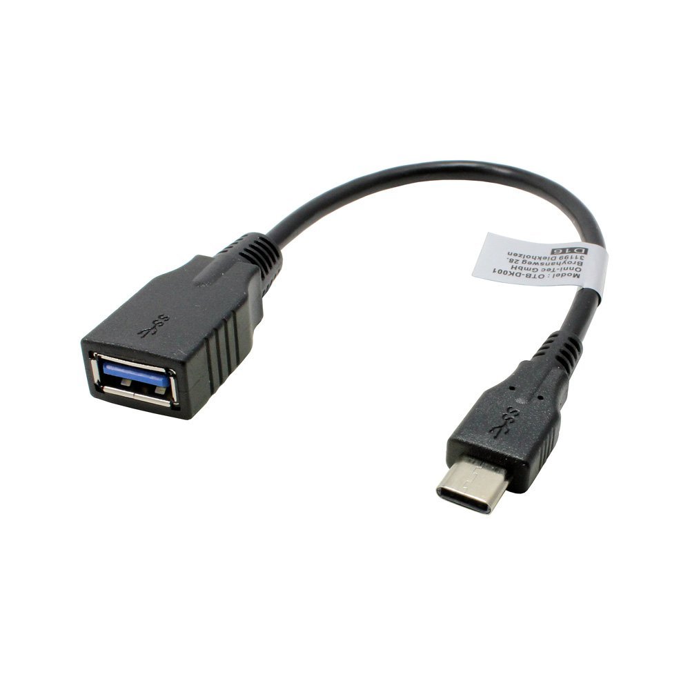OTG Adapter Cable Compatible with Samsung Galaxy Tab S8+ Wi-Fi, Approx. 21 cm