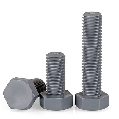 1 Gray Nylon Hex Bolt M16 x 60 mm for Fasteners, Locking Devices and Mechanical Mold Making
