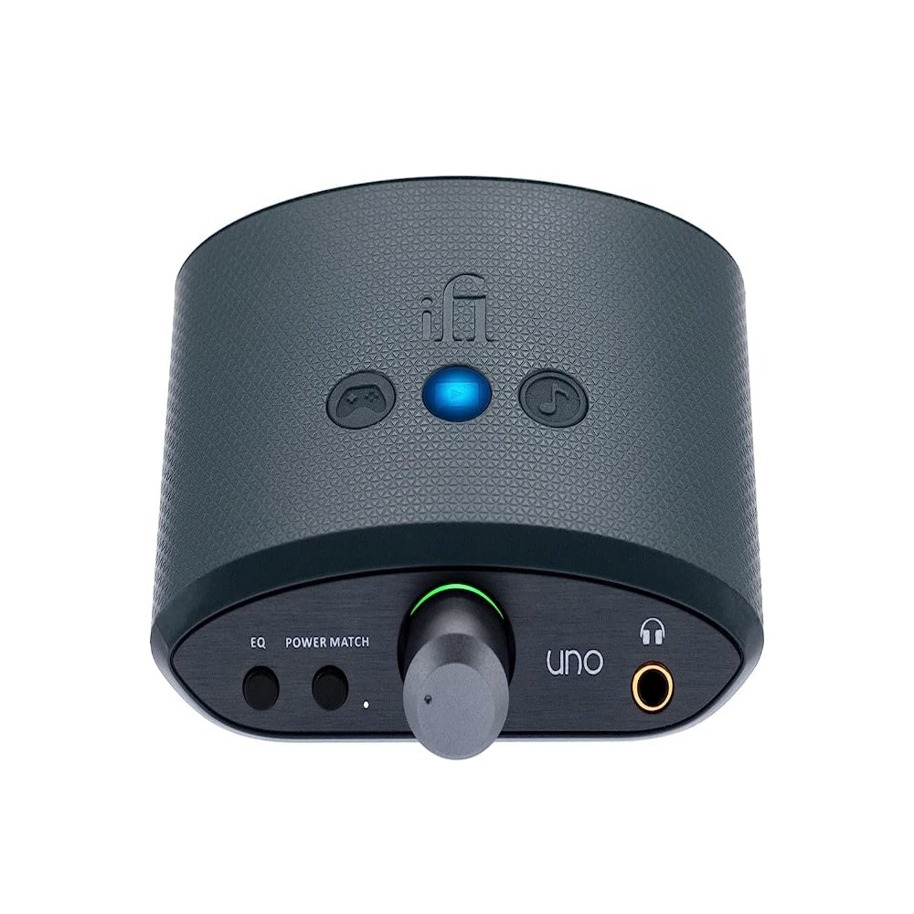 iFi UNO DAC & Headphone Amp - USB-C Input - Audio Enhancement - Streaming/Gaming/Music Modes - Tone Adjustment - 32-bit/384 kHz/DSD256/MQA - Windows/Mac/Smart Devices/Active Shield