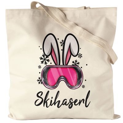 Hey!Print Ski Bunny Canvas Tote Bag – Après-Ski