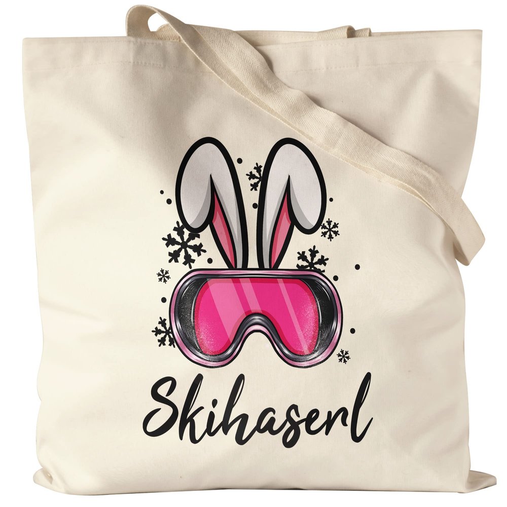 Hey!Print Ski Bunny Canvas Tote Bag – Après-Ski