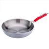 PURRL Stainless Steel Frying Pan with Silicone Handle, Silver view 1