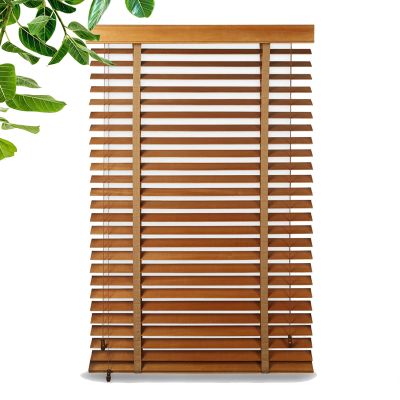 Wooden Blinds 45/60/70/105/110/120 cm, Sun & Privacy Protection, Solid Linden Wood Venetian Blinds for Windows, WH-145 x 200 cm/57 x 78.5 in