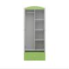 Babydream Zoo Wardrobe, Particleboard, 90 x 57 x 187 cm, Green view 2