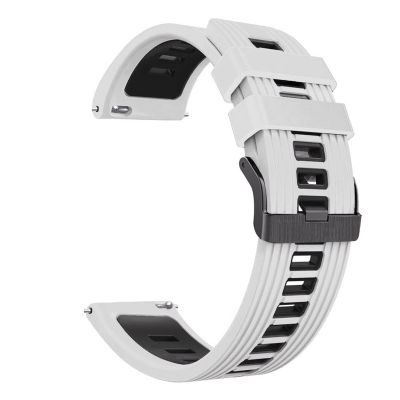 GANYUU New 22 mm Smartwatch Band for Xiaomi Mi Watch/Mi Watch Color 2, Silicone Replacement Band, Style C, for Mi Watch Color