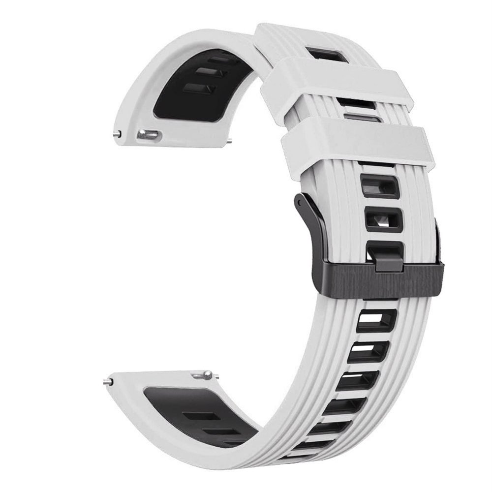 GANYUU New 22 mm Smartwatch Band for Xiaomi Mi Watch/Mi Watch Color 2, Silicone Replacement Band, Style C, for Mi Watch Color