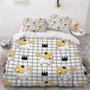 VASENA 3-Piece Bedding Set, 155 x 220 cm, Japanese-Style Cartoon Puppy Design view 1