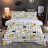VASENA 3-Piece Bedding Set, 155 x 220 cm, Japanese-Style Cartoon Puppy Design view 2