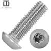 Techtanium A2 Stainless Steel Button Head Screws M8 x 30/30 mm, ISO 7380, 100-Pack view 2