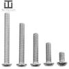 Techtanium A2 Stainless Steel Button Head Screws M8 x 30/30 mm, ISO 7380, 100-Pack view 3
