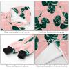 Wearable Hooded Blanket, Tropical Leaves, Pink, Oversized Hoodie Sweatshirt, Multicolor, One Size view 3