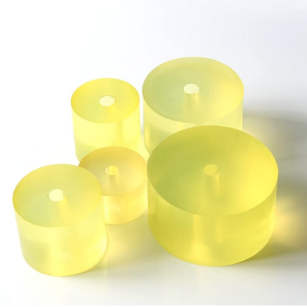 1-Piece 160 × 50 mm Polyurethane PU Round Impact Damping Pad