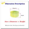 1-Piece 160 × 50 mm Polyurethane PU Round Impact Damping Pad view 2