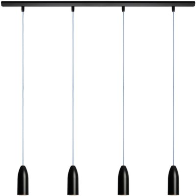 Buchenbusch Urban Design Four-Light Pendant Light, Black Concrete